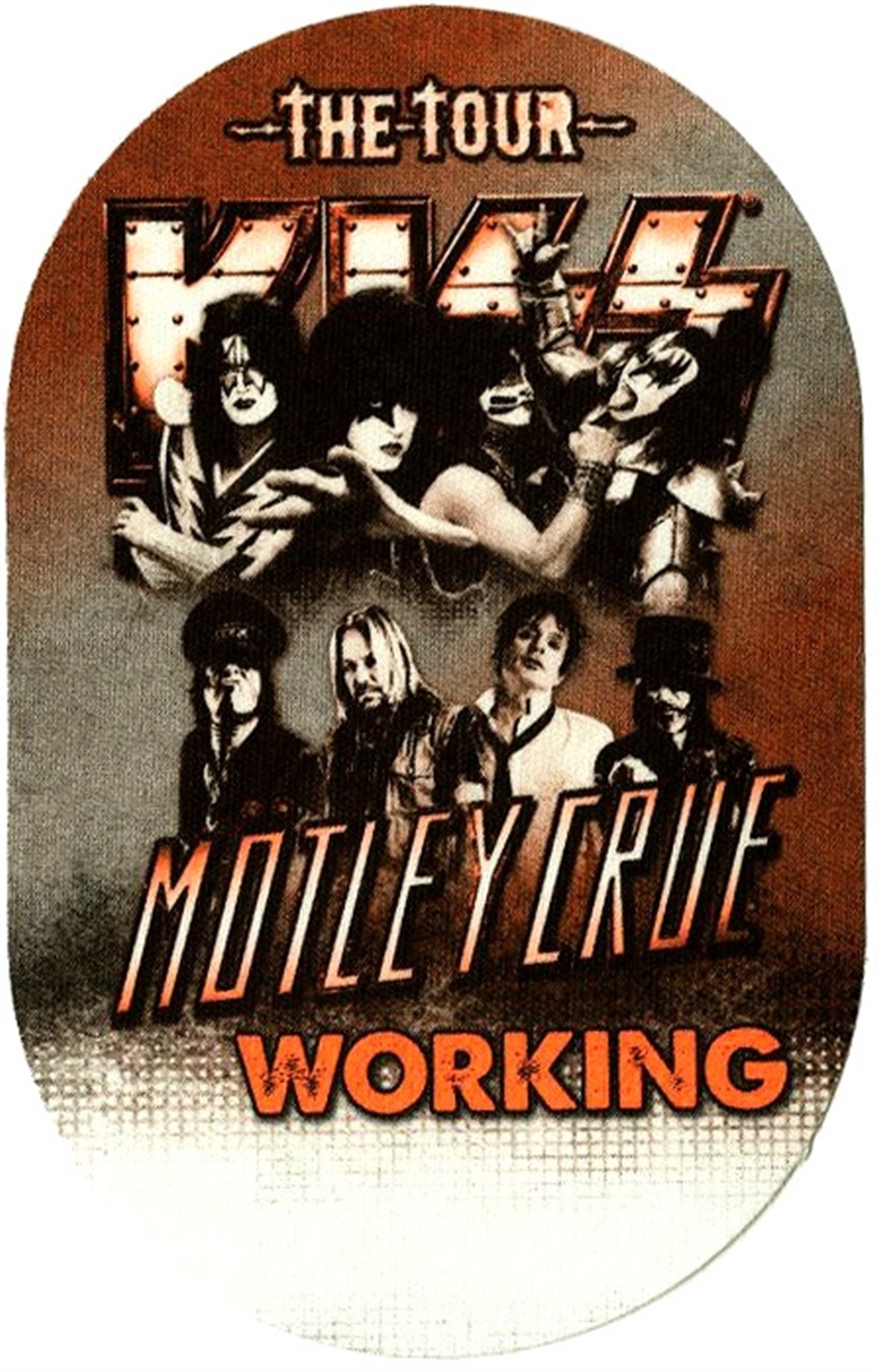 KISS 2012 Monster Concert Tour W/ Motley Crue Working Backstage Pass