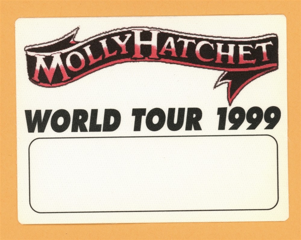 Molly Hatchet 1999 Concert Tour Backstage Pass