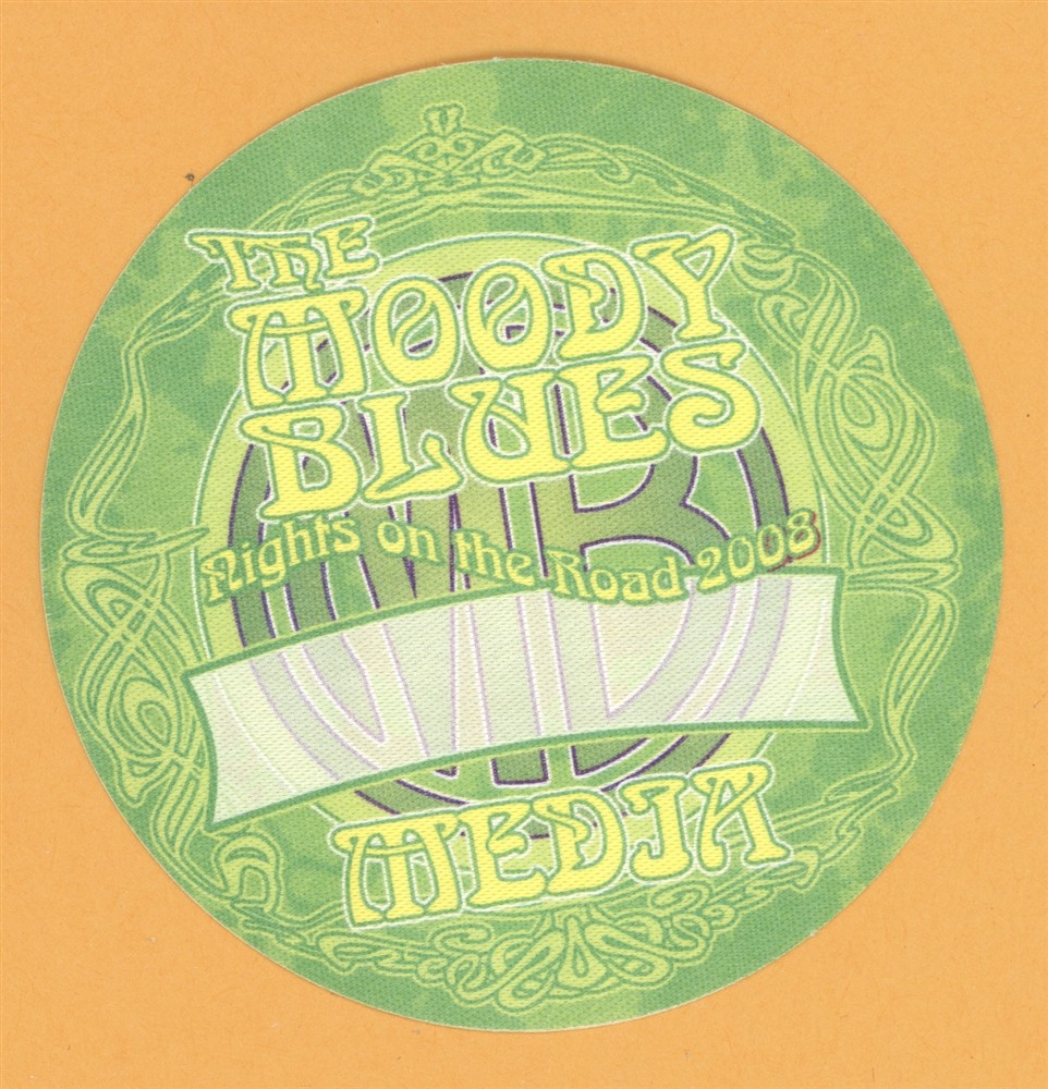 Moody Blues 2008 Rights on The Road Concert Tour MEDIA Backstage Pass