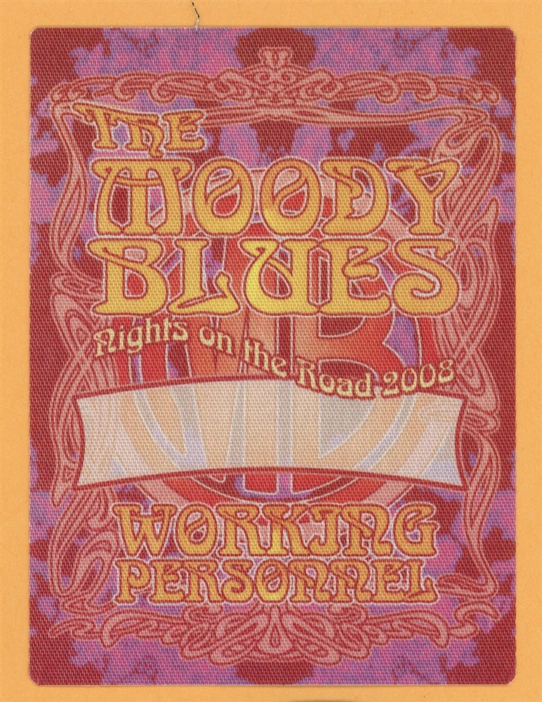 Moody Blues 2008 Rights on The Road Concert Tour WORKING Backstage Pass