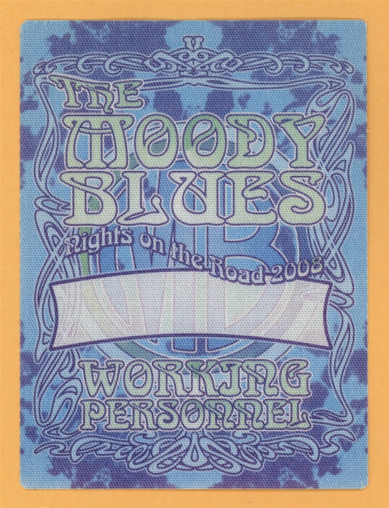 Moody Blues 2008 Rights on The Road Concert Tour WORKING Backstage Pass