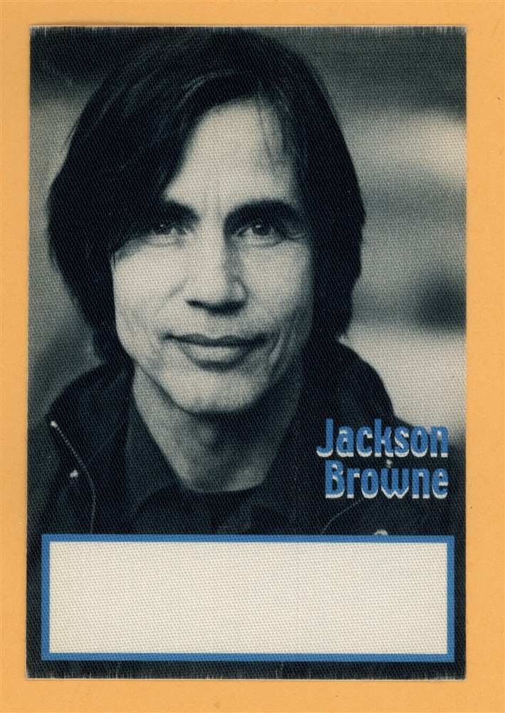 Jackson Browne 2008 Concert Tour WORKING Backstage Pass