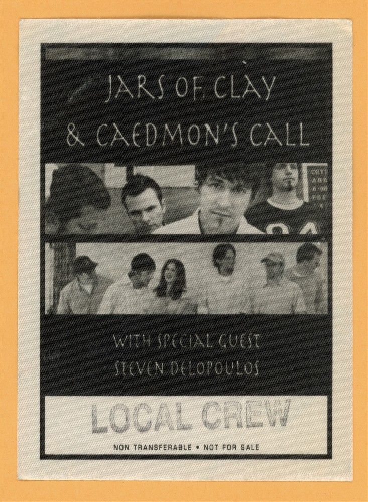 Jars of Clay 2002 The Eleventh Hour Concert Tour VIP Backstage Pass