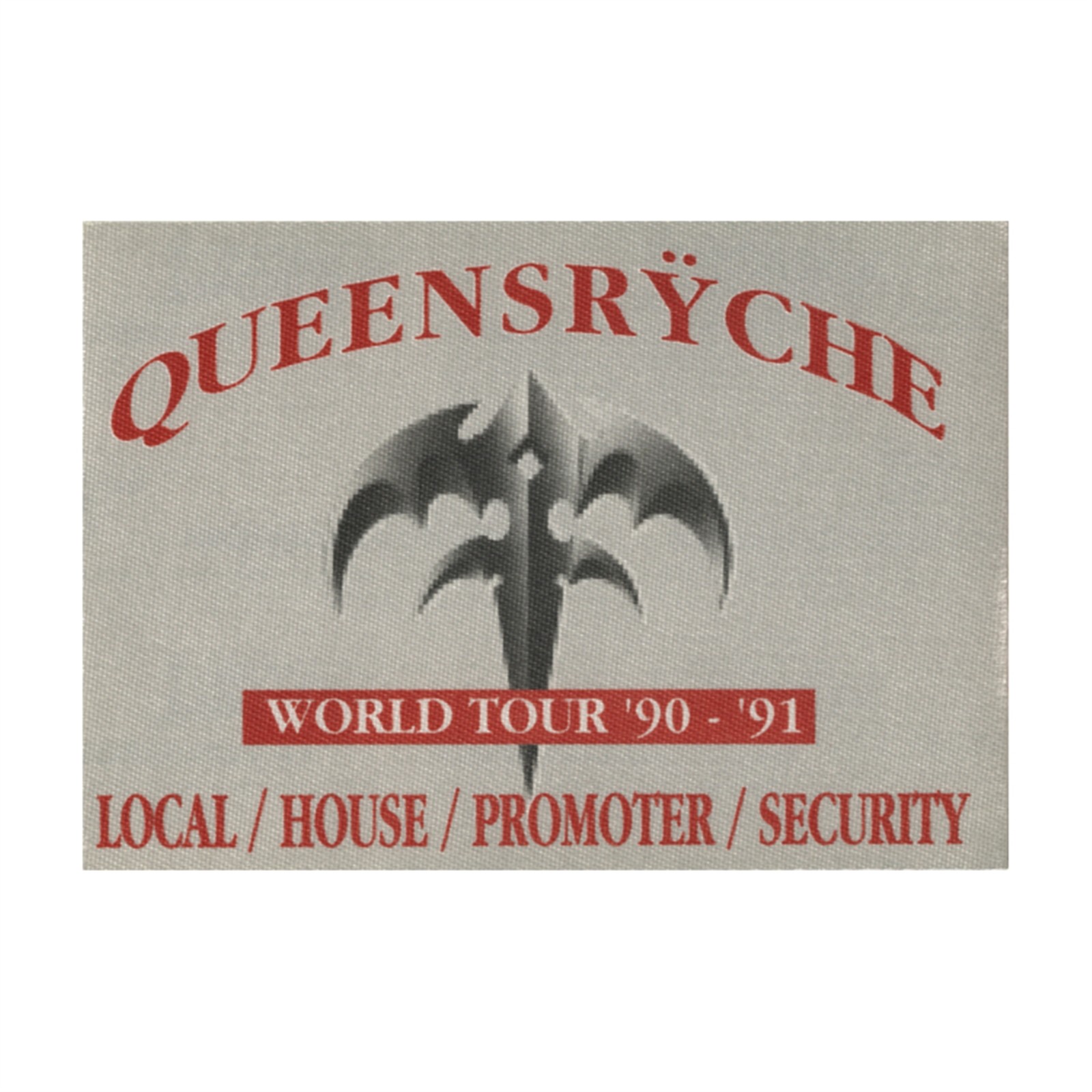 Queensryche 1990 Empire Concert Tour Local Crew Backstage Pass