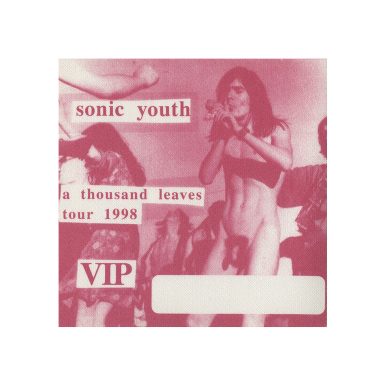 Sonic Youth 1998 A Thousand Leaves Concert Tour VIP Backstage Pass