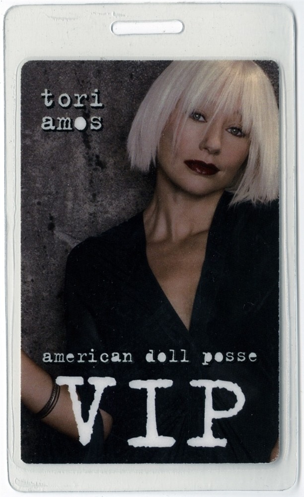 Tori Amos 2007 American Doll Posse Concert Tour VIP Laminated Backstage Pass