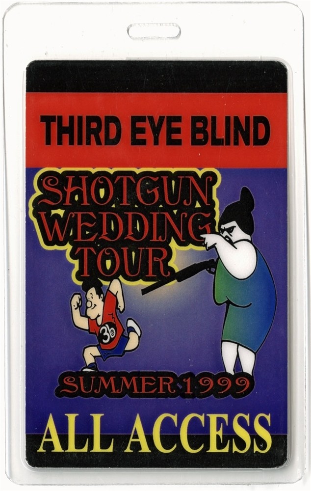 Third Eye Blind 1999 Laminated Backstage Pass Shotgun Wedding Tour AA
