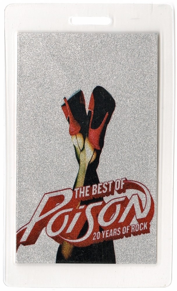 Poison 2006 Concert Laminated Backstage Pass 20 Years of Rock Tour