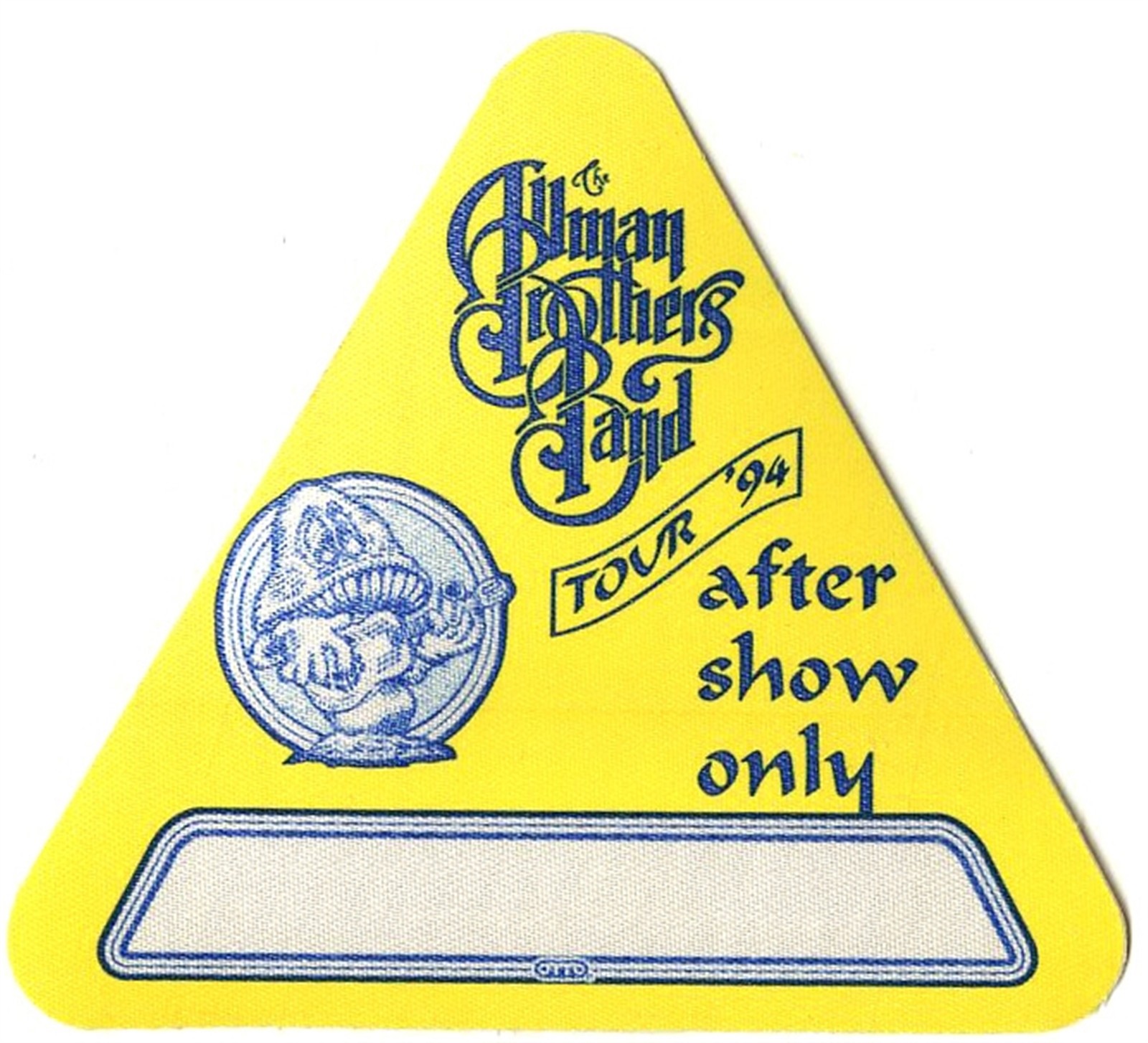 Allman Brothers 1994 Where It All Begins Concert Tour After Show Backstage Pass