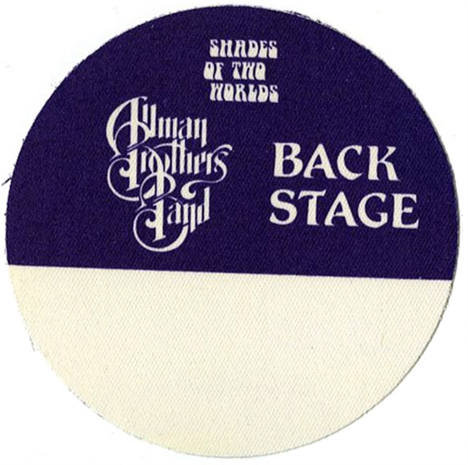 Allman Brothers 1991 Shades of Two Worlds Concert Tour Backstage Pass