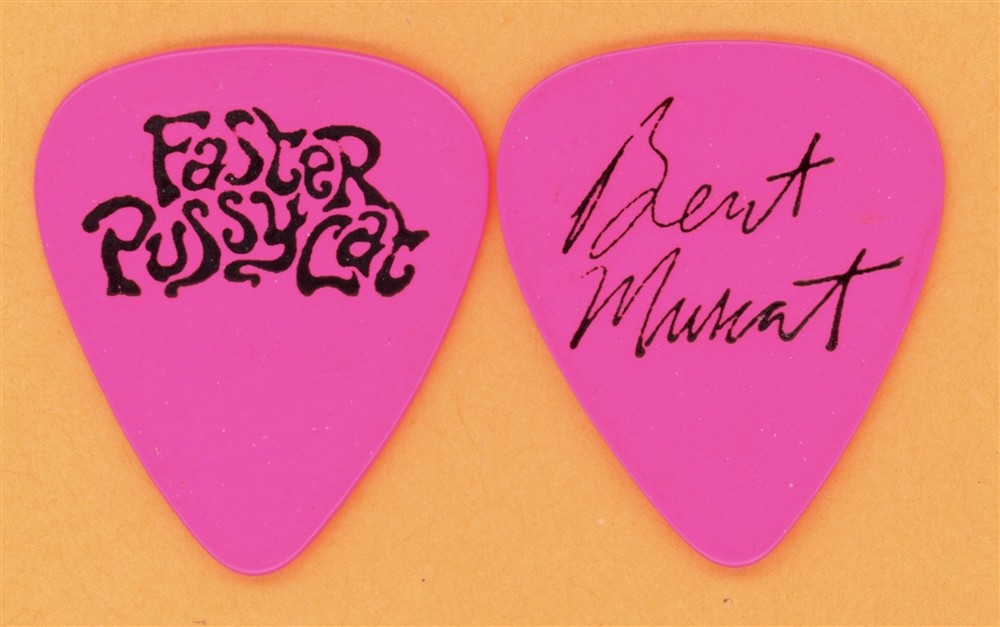 Faster Pussycat Brent Muscat Vintage Guitar Pick - 1989 When It's Over Tour