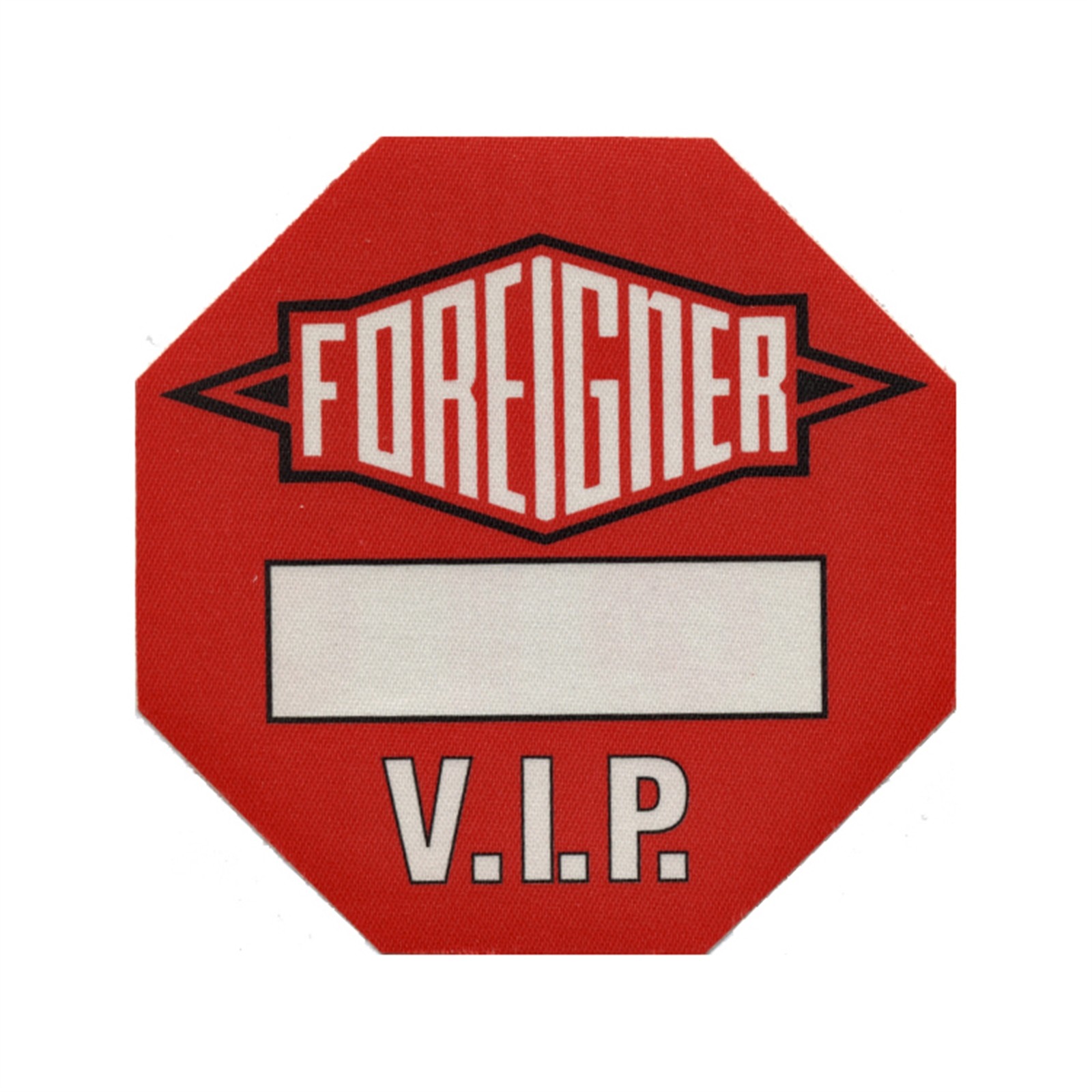 Foreigner 1991 Unusual Heat Concert Tour VIP Backstage Pass