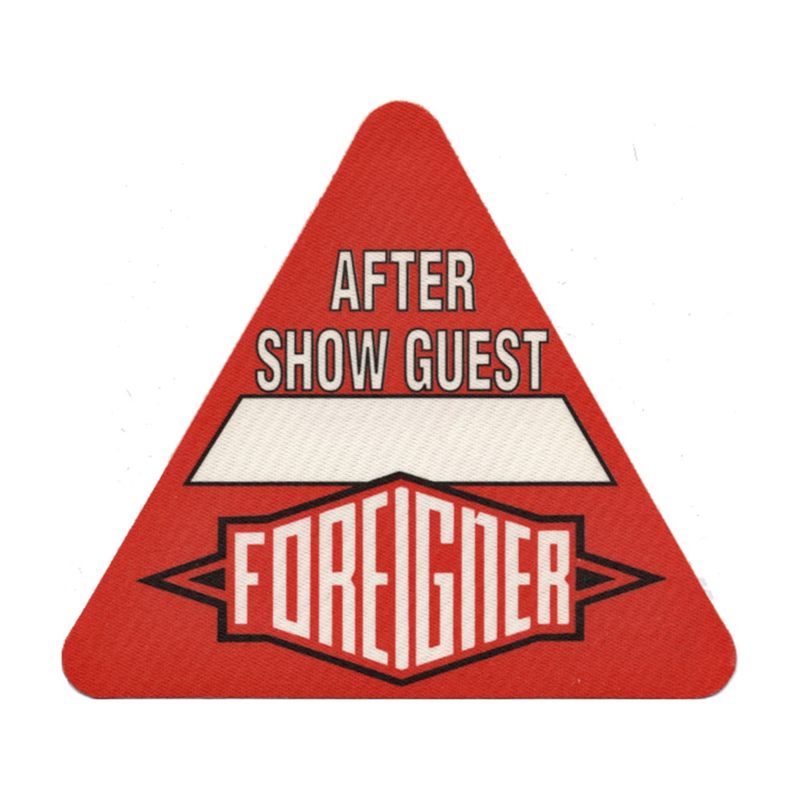 Foreigner 1991 Unusual Heat Concert Tour After Show Backstage Pass
