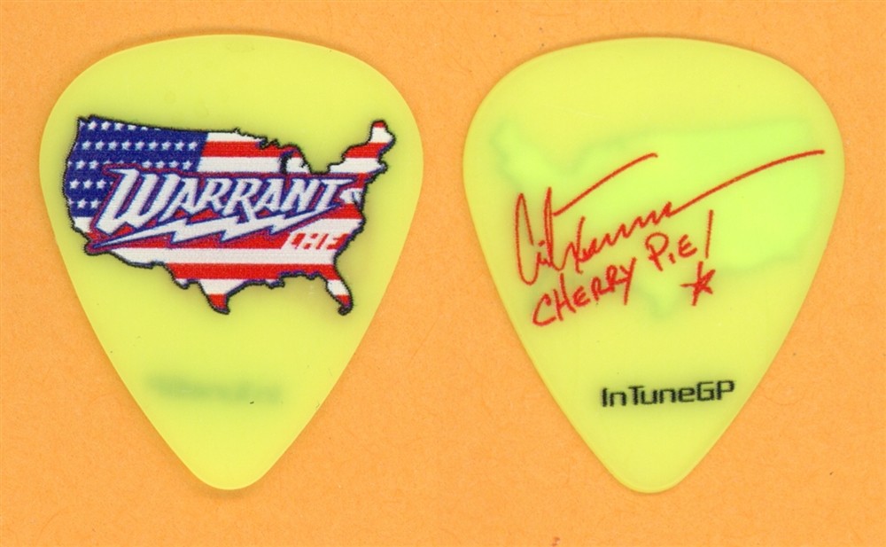 Warrant Erik Turner Joey Allen Robert Mason Jerry Dixon Vintage Tour Guitar Pick