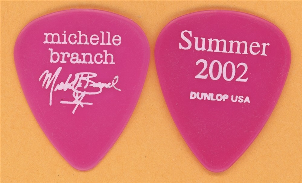 Michelle Branch 2002 Tour Dunlop Color Series Pink v2 Guitar Pick