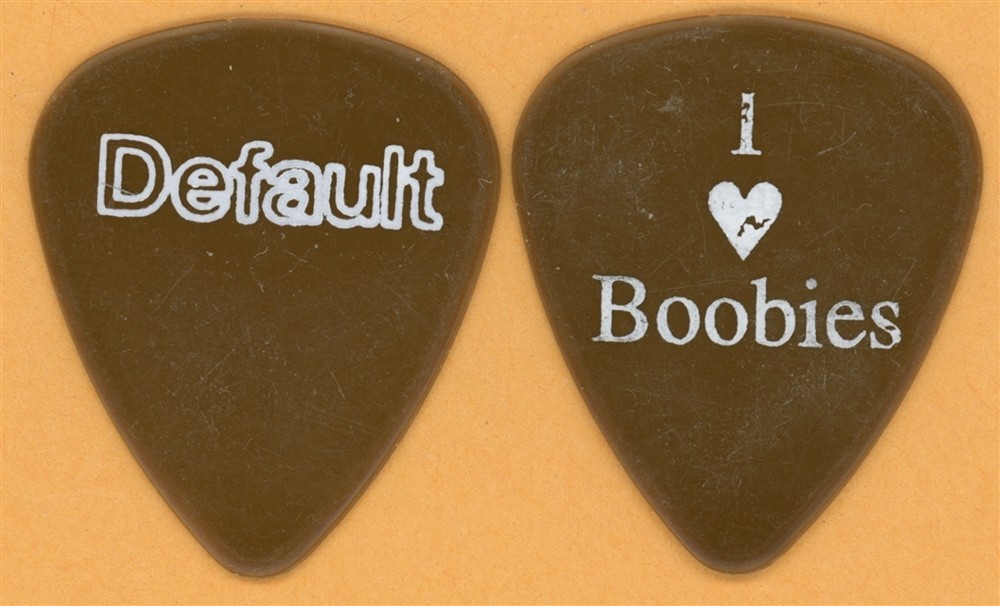 Default Dallas Smith 2004 tour I Love Boobies Dunlop Brown Guitar Pick