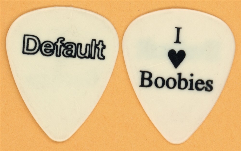Default Dallas Smith 2004 tour I Love Boobies Dunlop Creme Guitar Pick