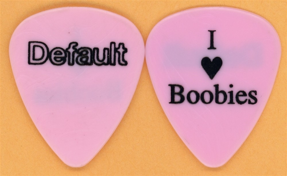 Default Dallas Smith 2004 tour I Love Boobies Dunlop Pink Guitar Pick