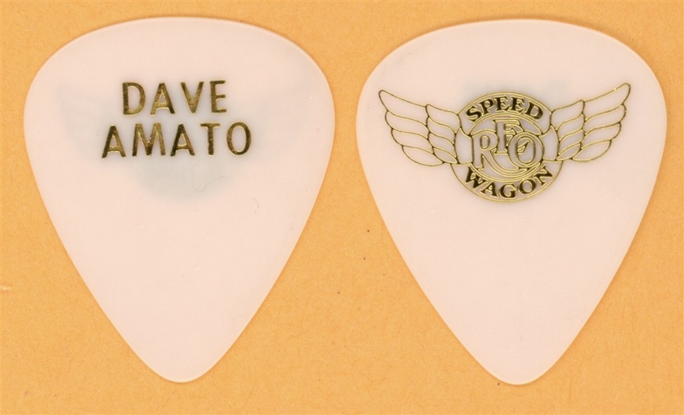 REO Speedwagon Dave Amato Vintage Guitar Pick - 1997 Summer Tour