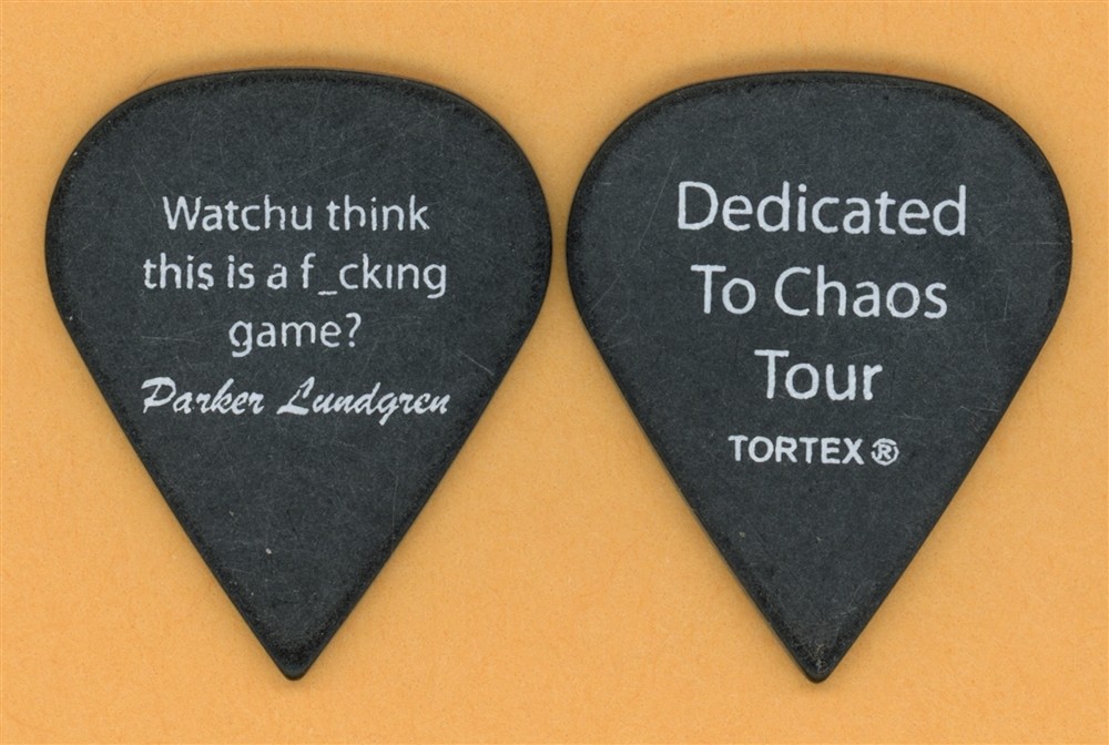 Queensryche Parker Lundgren Vintage Guitar Pick - 2011 Dedicated To Chaos Tour