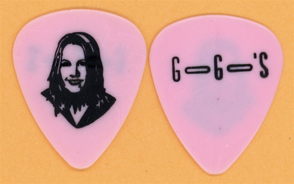 The Go-Go's Charlotte Caffey PINK Vintage Guitar Pick - 1999 Reunion Tour