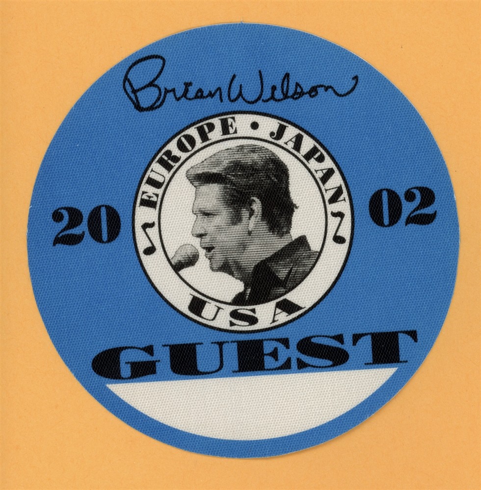 Brian Wilson 2002 Concert Tour GUEST Backstage Pass - Beach Boys