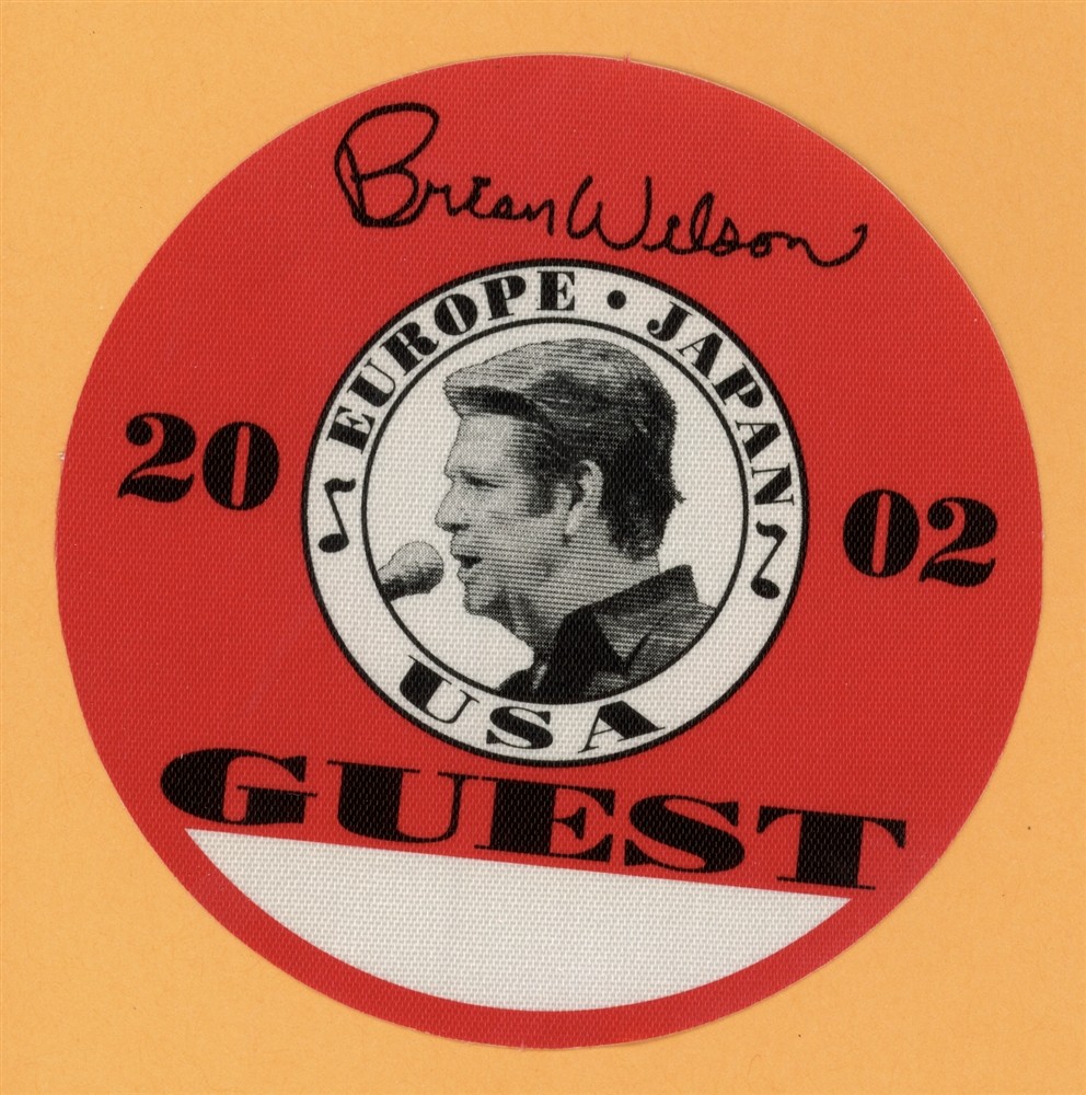 Brian Wilson 2002 Concert Tour GUEST Backstage Pass - Beach Boys