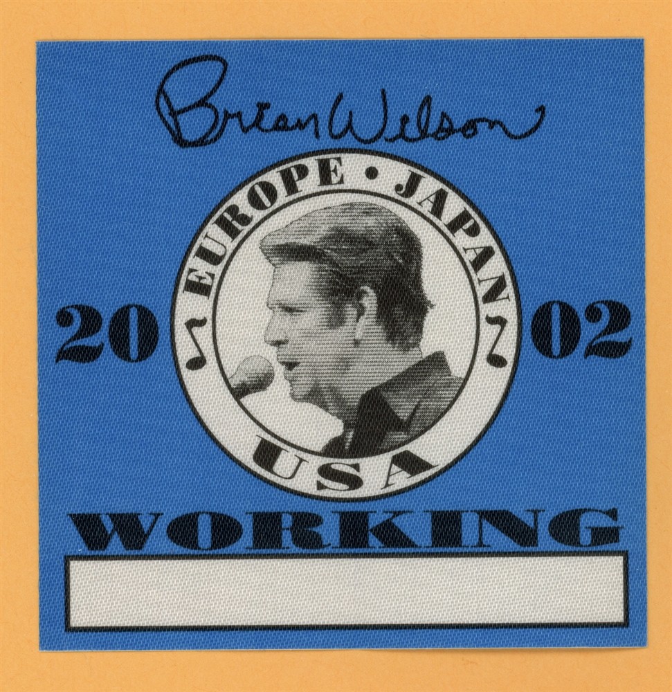 Brian Wilson 2002 Concert Tour WORKING Backstage Pass - Beach Boys