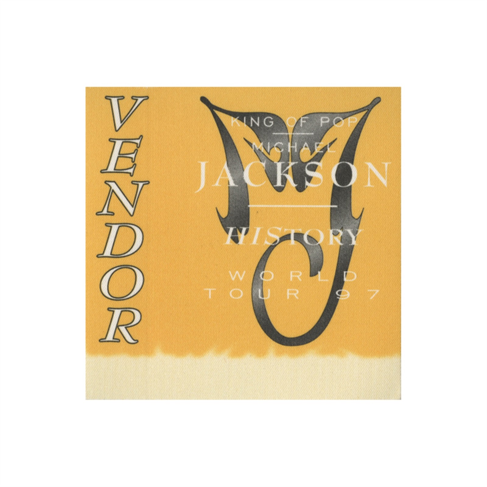 Michael Jackson 1997 History Concert Tour Vendor Backstage Pass