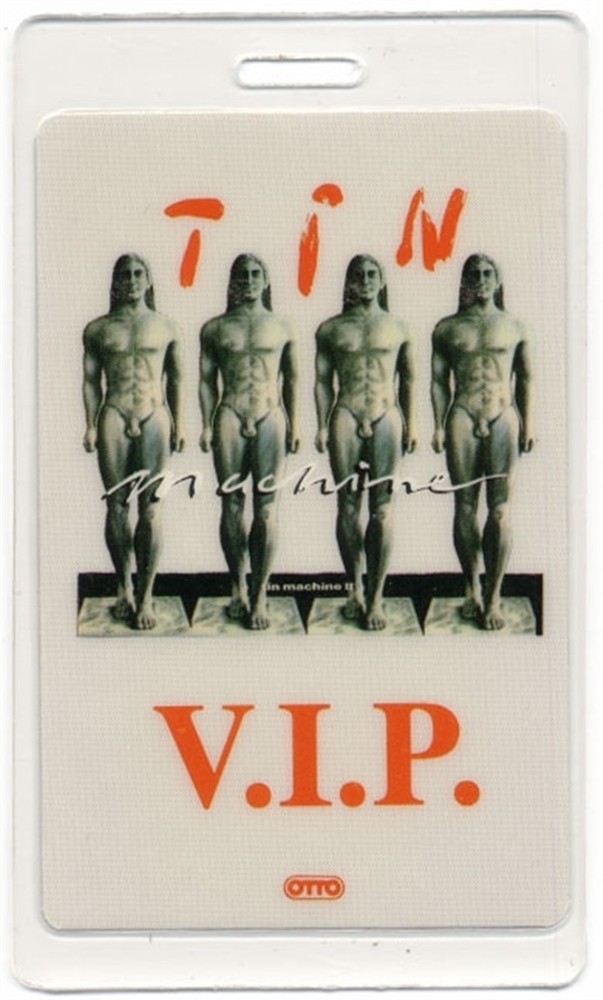 Tin Machine 1991 Concert Tour Laminated Backstage Pass David Bowie VIP