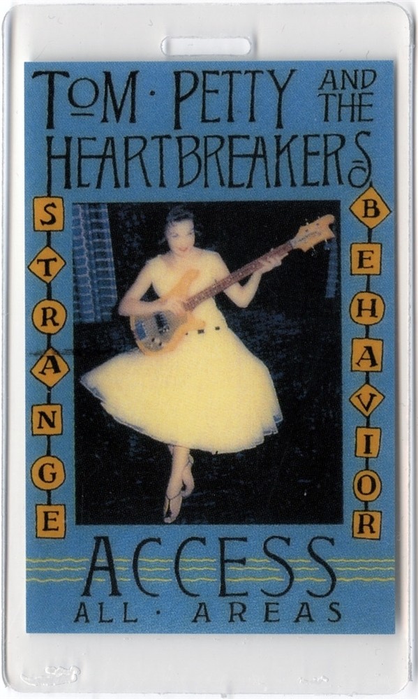 Tom Petty 1989 Strange Behavior Concert Tour All Access Laminated Backstage Pass