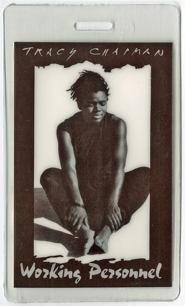 Tracy Chapman 1989 Concert Laminated Backstage Pass Crossroads Tour