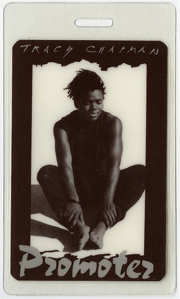 Tracy Chapman 1989 Concert Laminated Backstage Pass Crossroads Tour