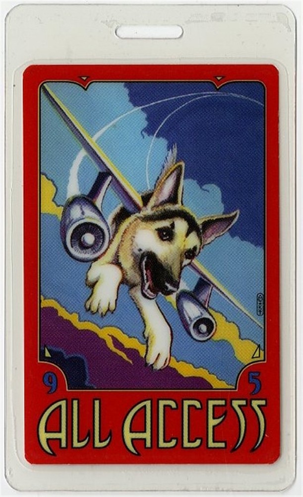 Tom Petty 1995 Concert Laminated Backstage Pass Dogs with Wings Tour