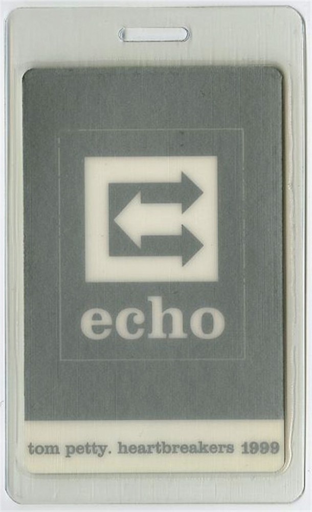 Tom Petty & the Heartbreakers 1999 Echo Concert Tour Laminated Backstage Pass