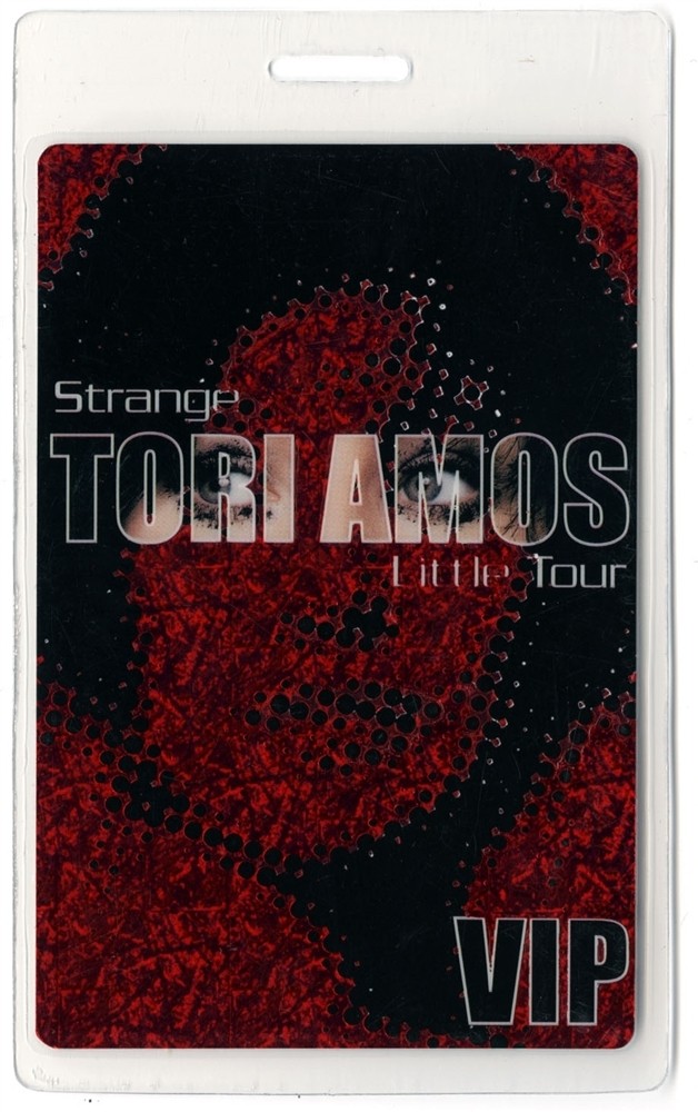 Tori Amos 2001 Strange Little Girls Concert Tour VIP Laminated Backstage Pass