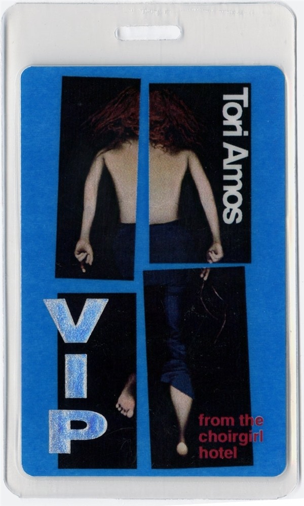 Tori Amos 1998 From the Choirgirl Hotel VIP Laminated Backstage Pass