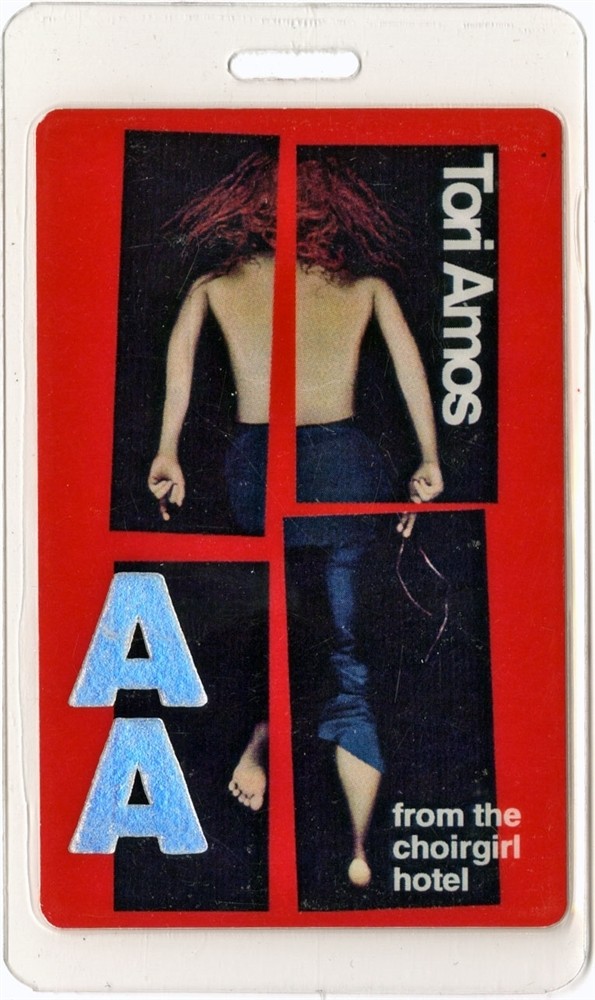 Tori Amos 1998 Laminated Backstage Pass From the Choirgirl Hotel Tour