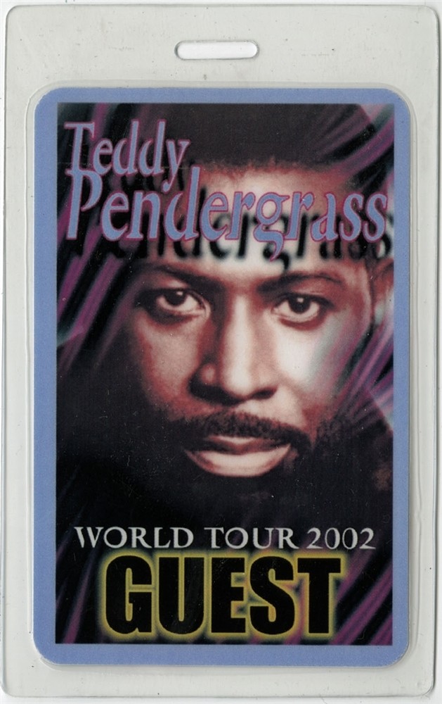 Teddy Pendergrass 2002 Concert Tour Guest Laminated Backstage Pass