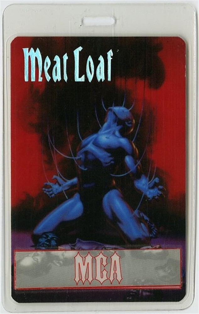 Meat Loaf 1993 Concert Laminated Backstage Pass Everything Louder Tour
