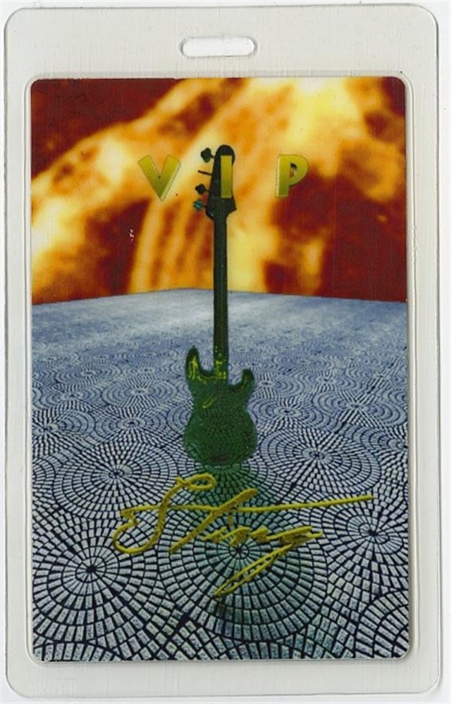 Sting 2004 Concert Laminated Backstage Pass Sacred Love Tour Police
