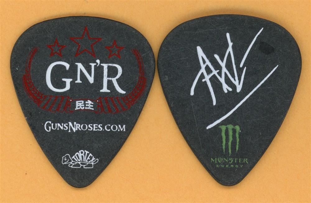 Guns N Roses Axl Rose Vintage Guitar Pick - 2011 Chinese Democracy Tour