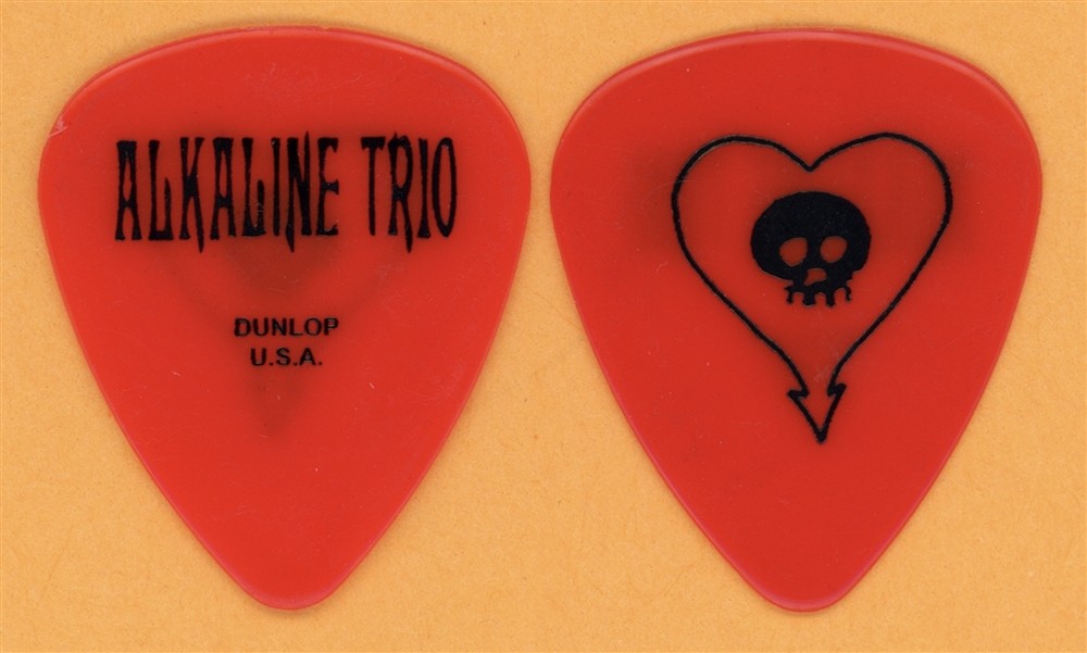 Alkaline Trio Matt Skiba Blink 182 Vintage Guitar Pick - 2005 Crimson Tour