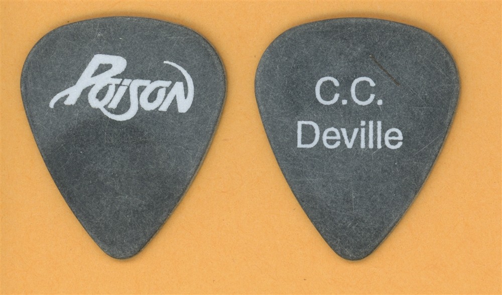 Poison CC Deville Vintage Guitar Pick - 2001 Crack A Smile Tour