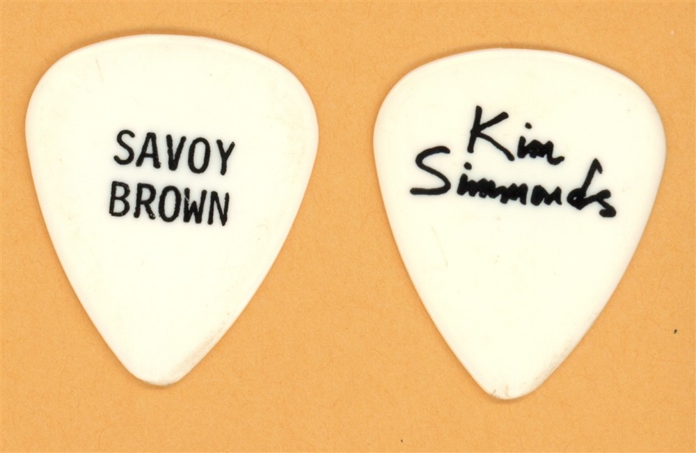 Savoy Brown Kim Simmonds Vintage Guitar Pick - 1992 Let It Ride Tour