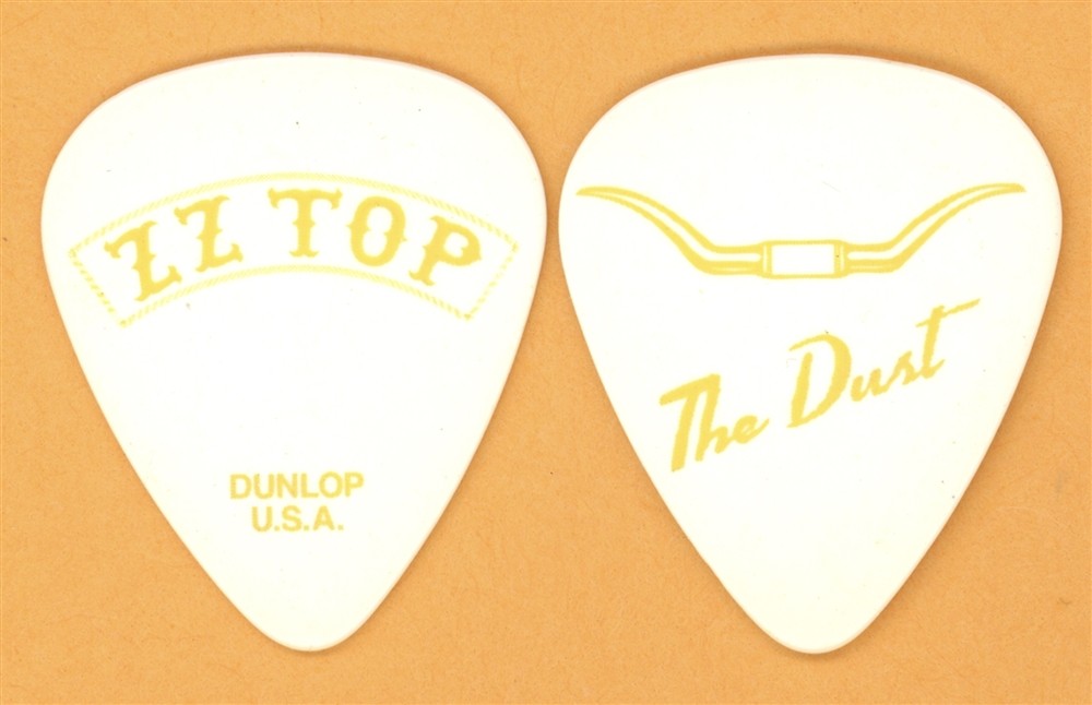 ZZ TOP DUSTY HILL “THE DUST” VINTAGE GUITAR PICK – 2012 LA FUTURA TOUR COLLECTIBLE MEMORABILIA