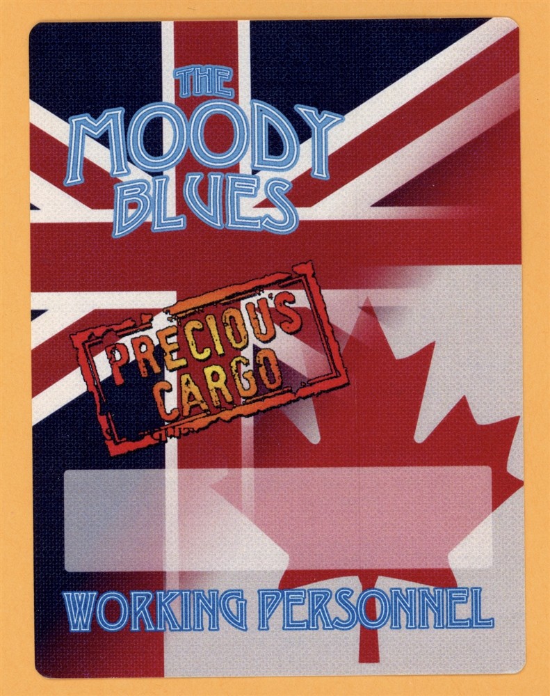 Moody Blues 2011 Precious Cargo Concert Tour WORKING Backstage Pass
