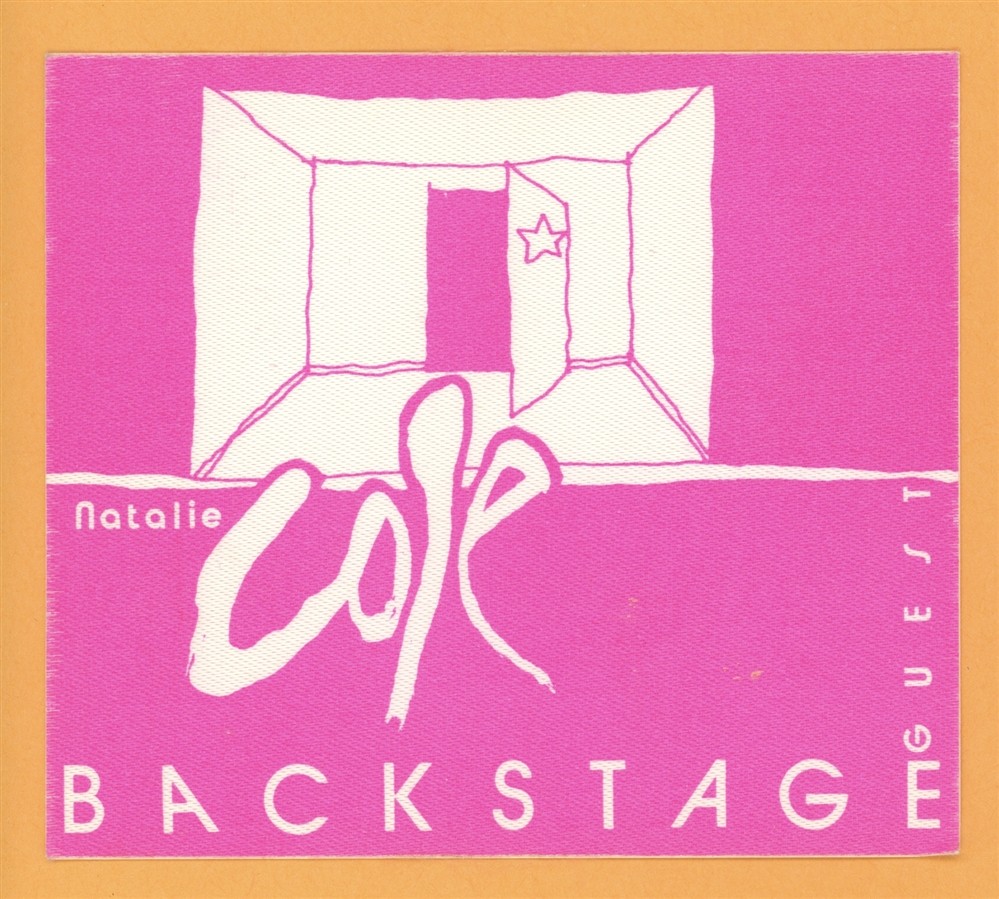 Natalie Cole 1989 Good to Be Back Concert Tour Backstage Pass