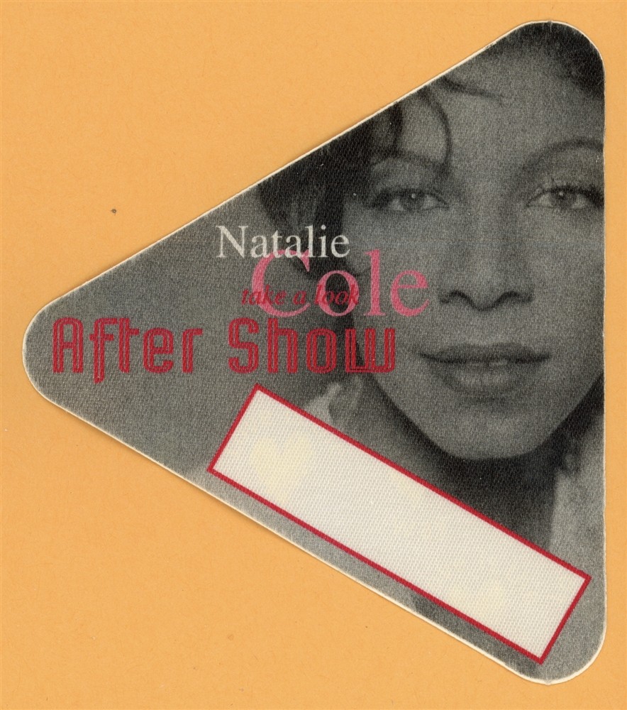 Natalie Cole 1993 Take A Look Concert Tour AFTER SHOW Backstage Pass