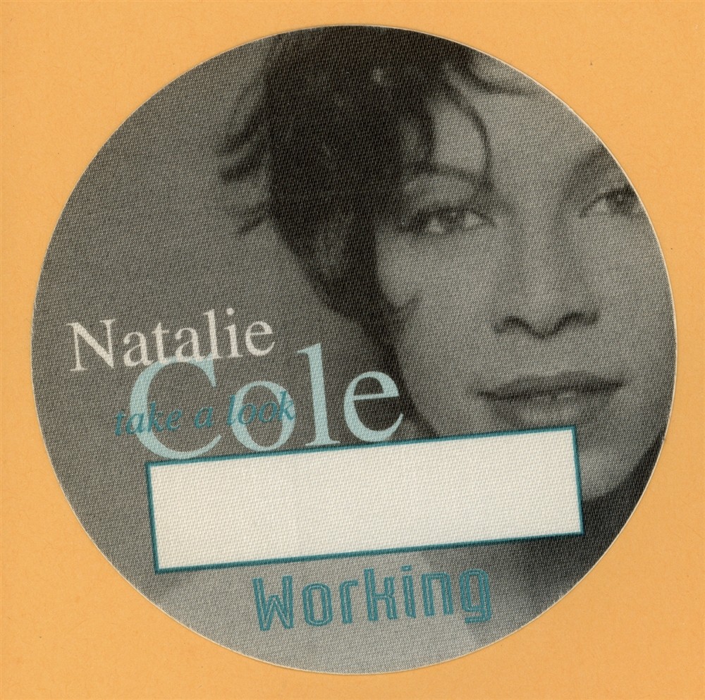 Natalie Cole 1993 Take A Look Concert Tour WORKING Backstage Pass